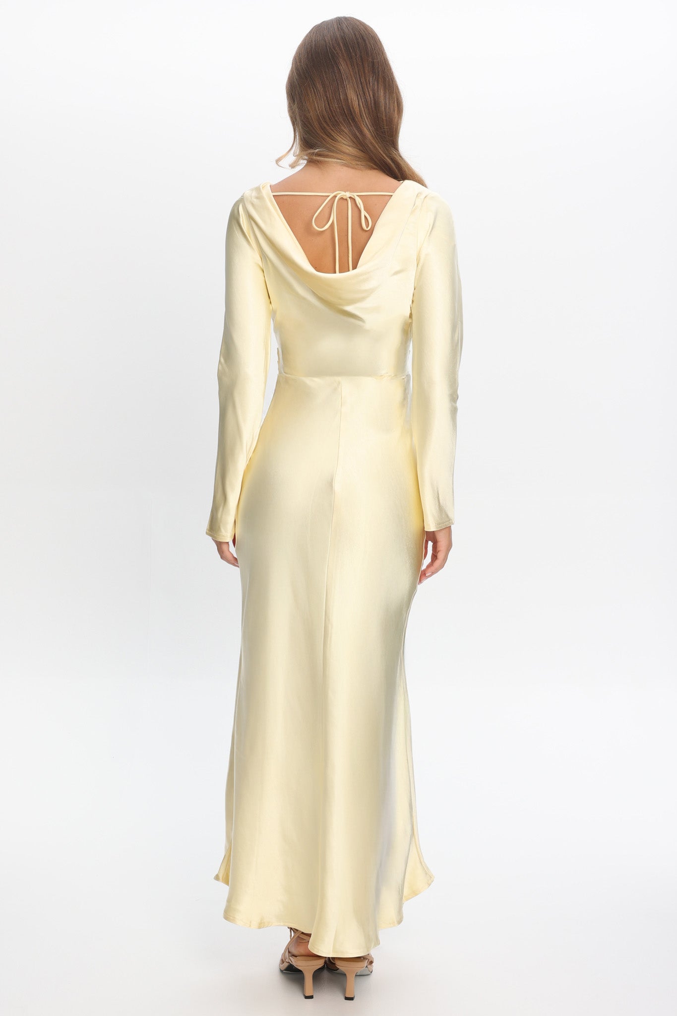 Loveland Cowl Back Midi Dress Butter