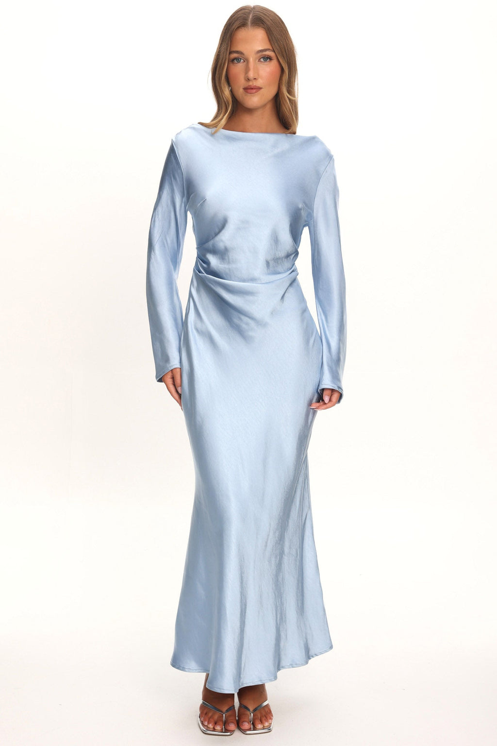Loveland Cowl Back Midi Dress Ice