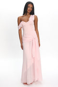 Keia Waist Sash Maxi Dress Powder Pink
