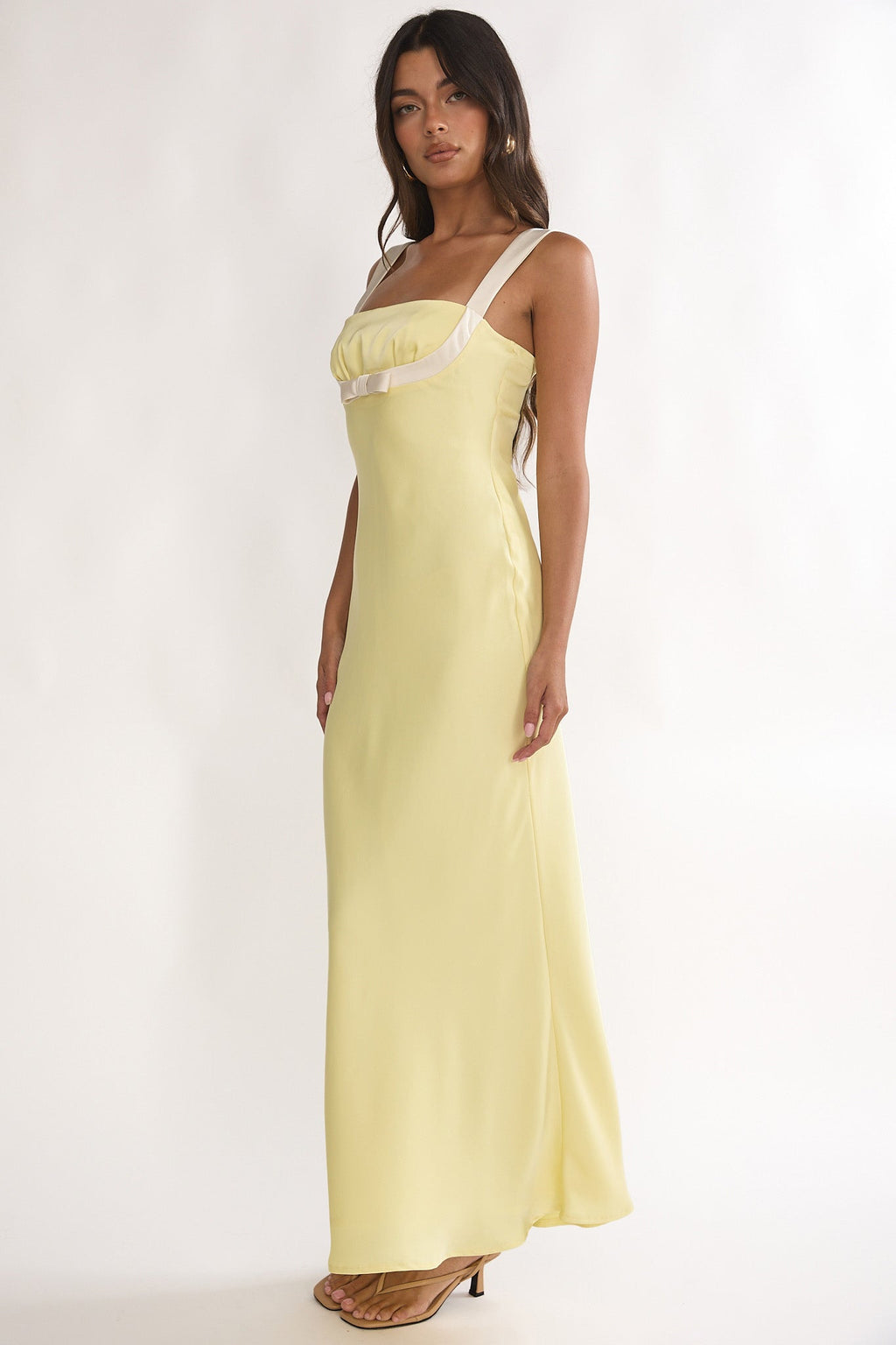Elowra Bow Bust Maxi Dress Butter