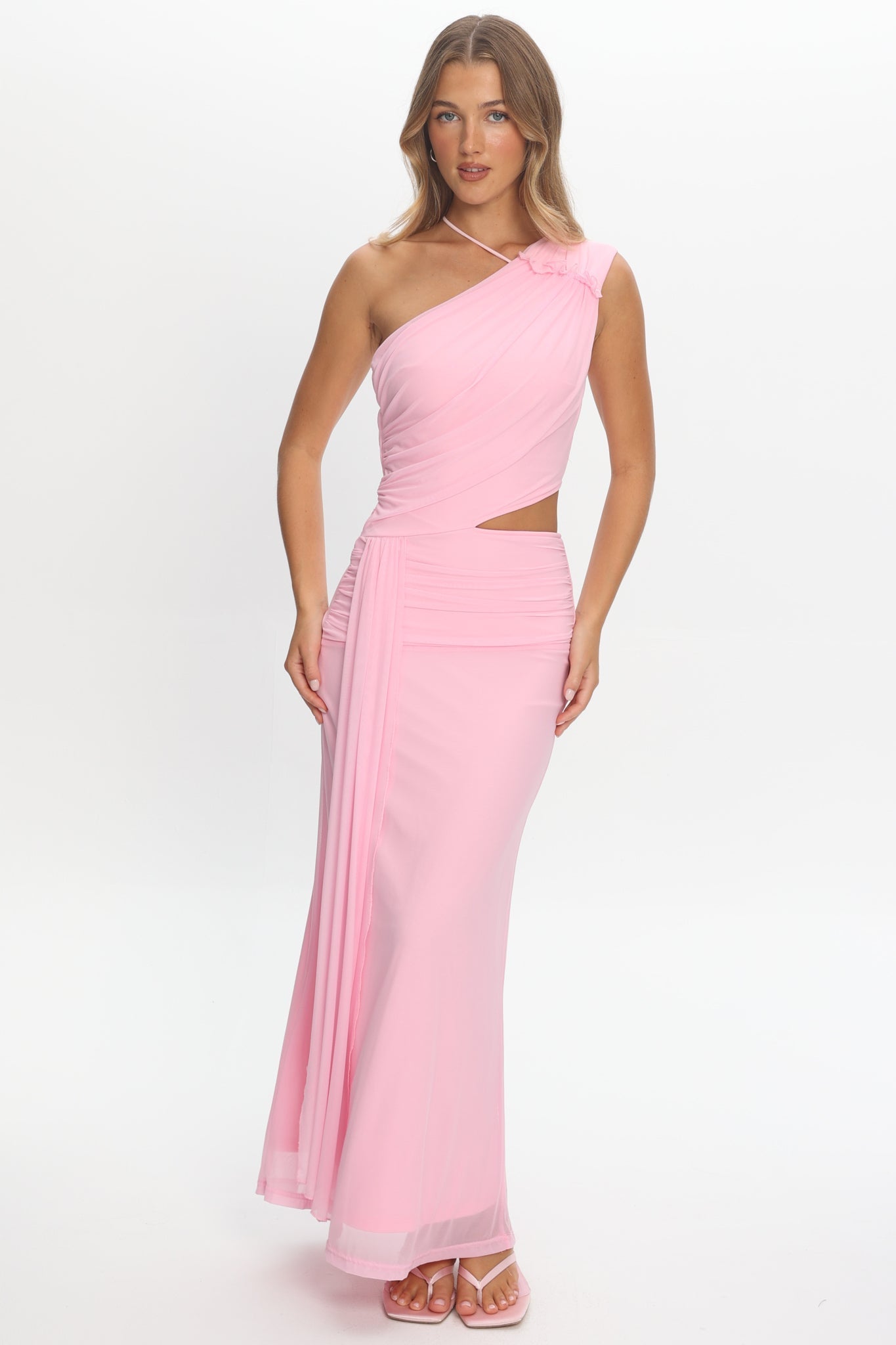 Out Loud Cut-Out Drape Maxi Dress Cheek
