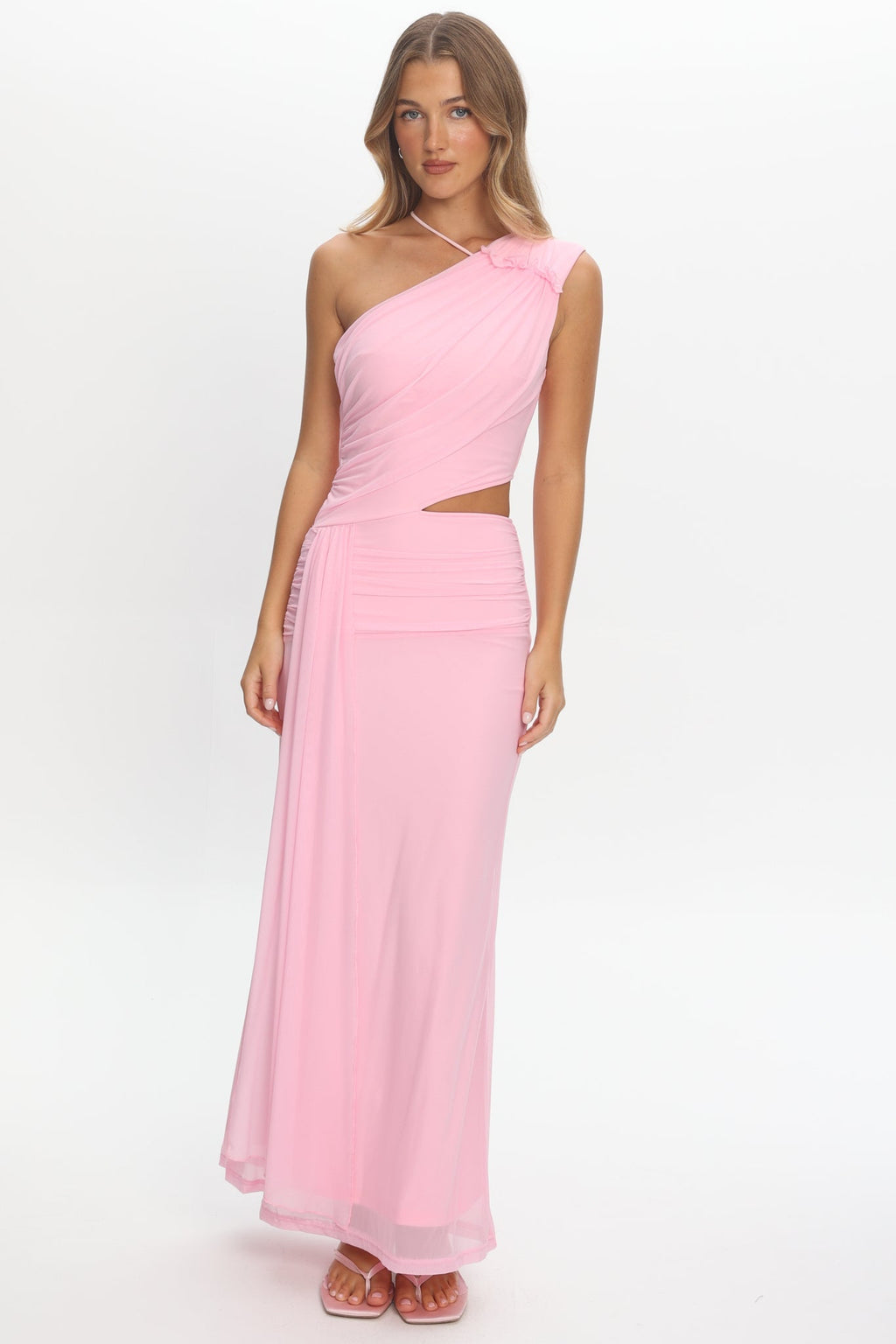Out Loud Cut-Out Drape Maxi Dress Cheek