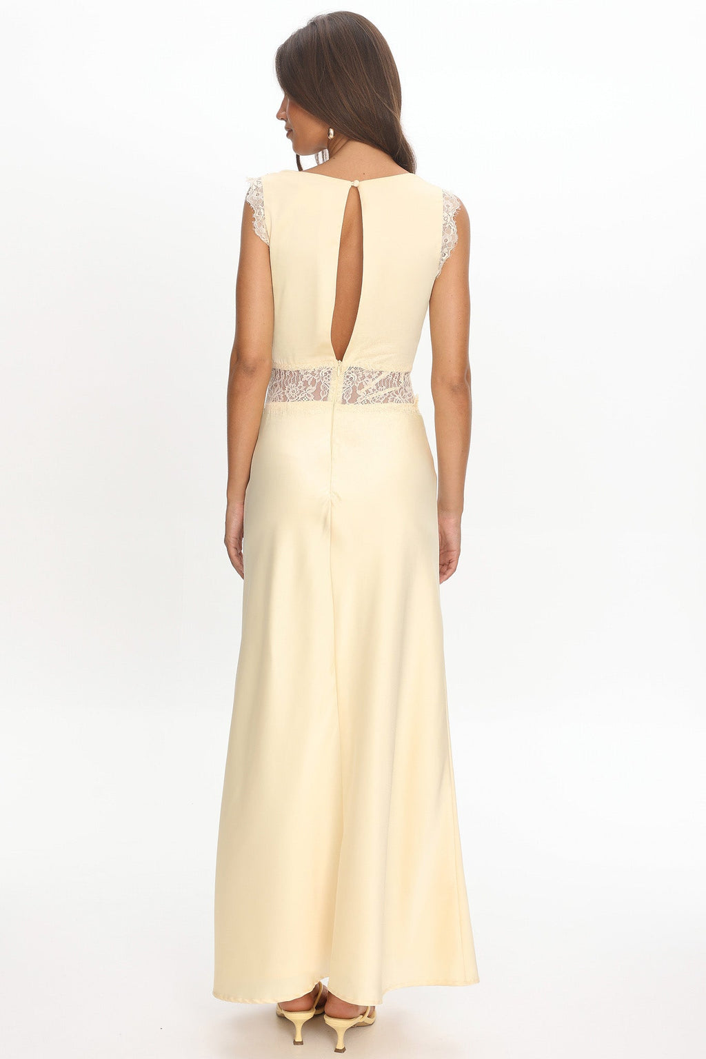 Alessa Lace Bodice Maxi Dress Butter