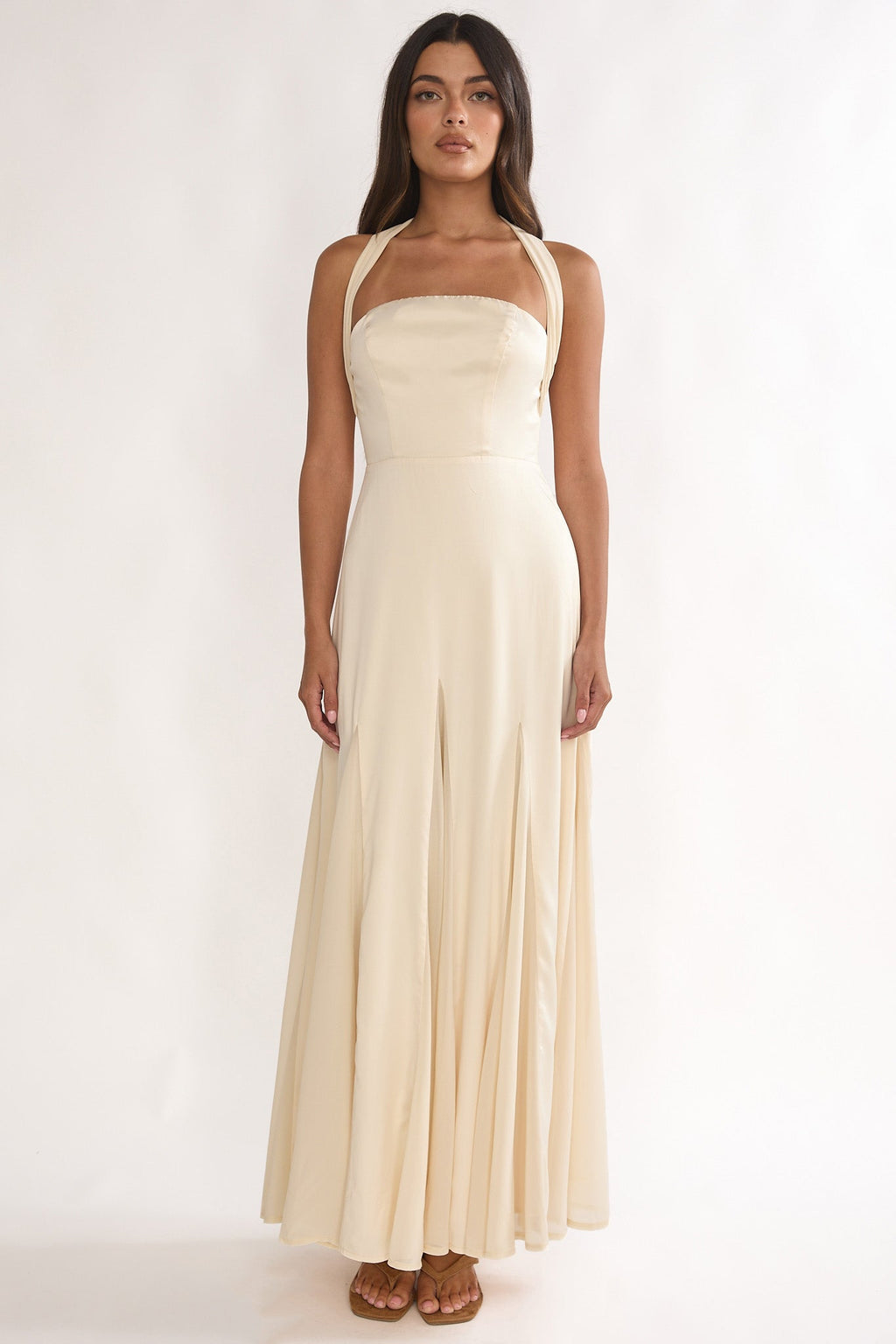 Loro Godet Hem Maxi Dress Butter