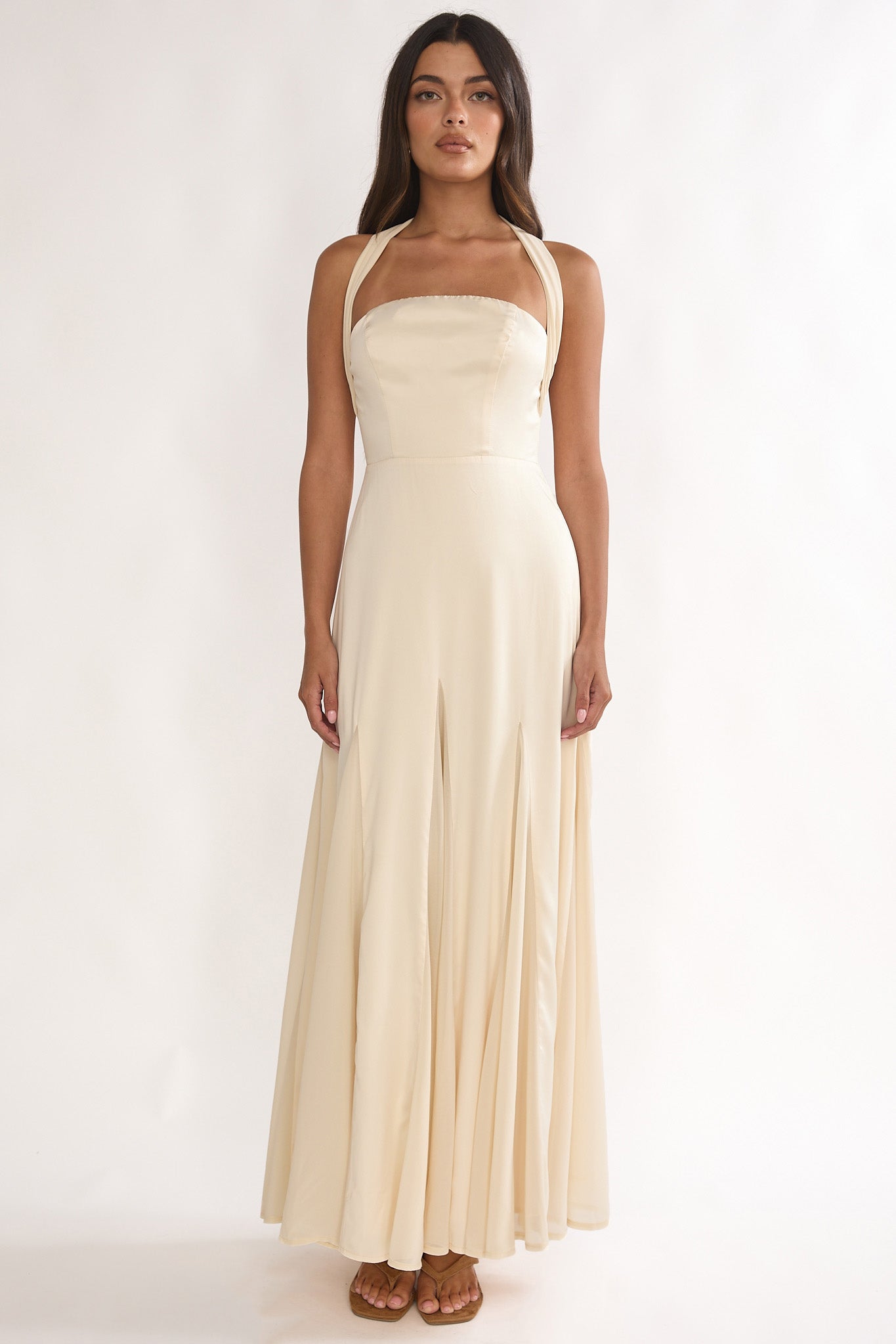 Loro Godet Hem Maxi Dress Butter