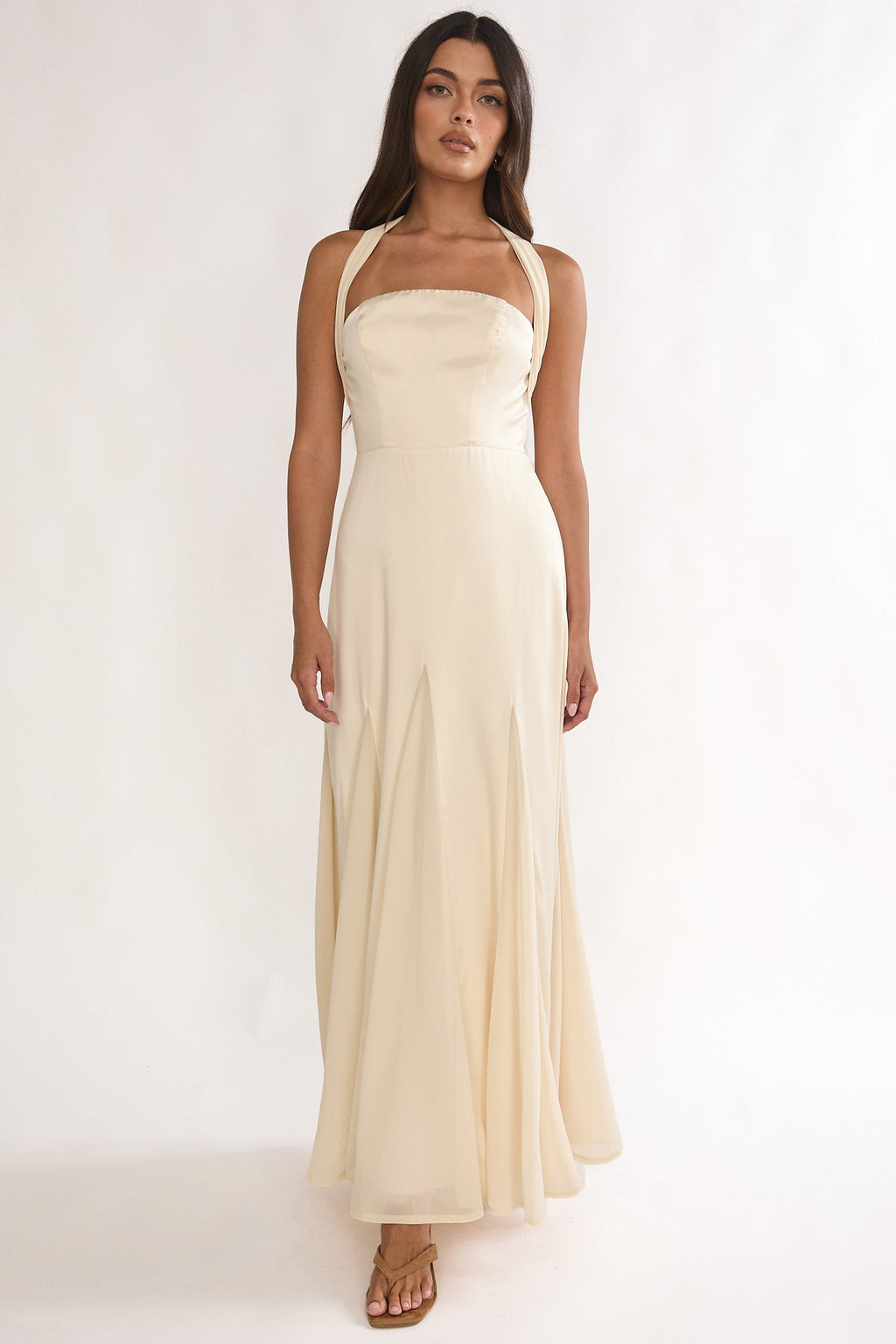 Loro Godet Hem Maxi Dress Butter