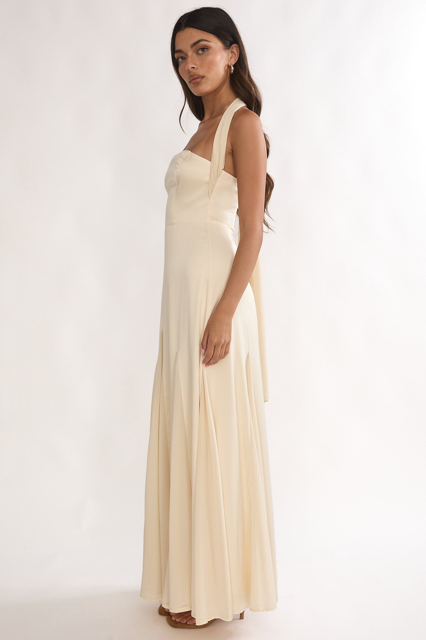 Loro Godet Hem Maxi Dress Butter