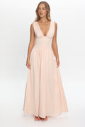 Lorienne Shoulder Sash Maxi Dress Pearl