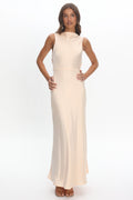 Effie Cowl Back Maxi Dress Cream