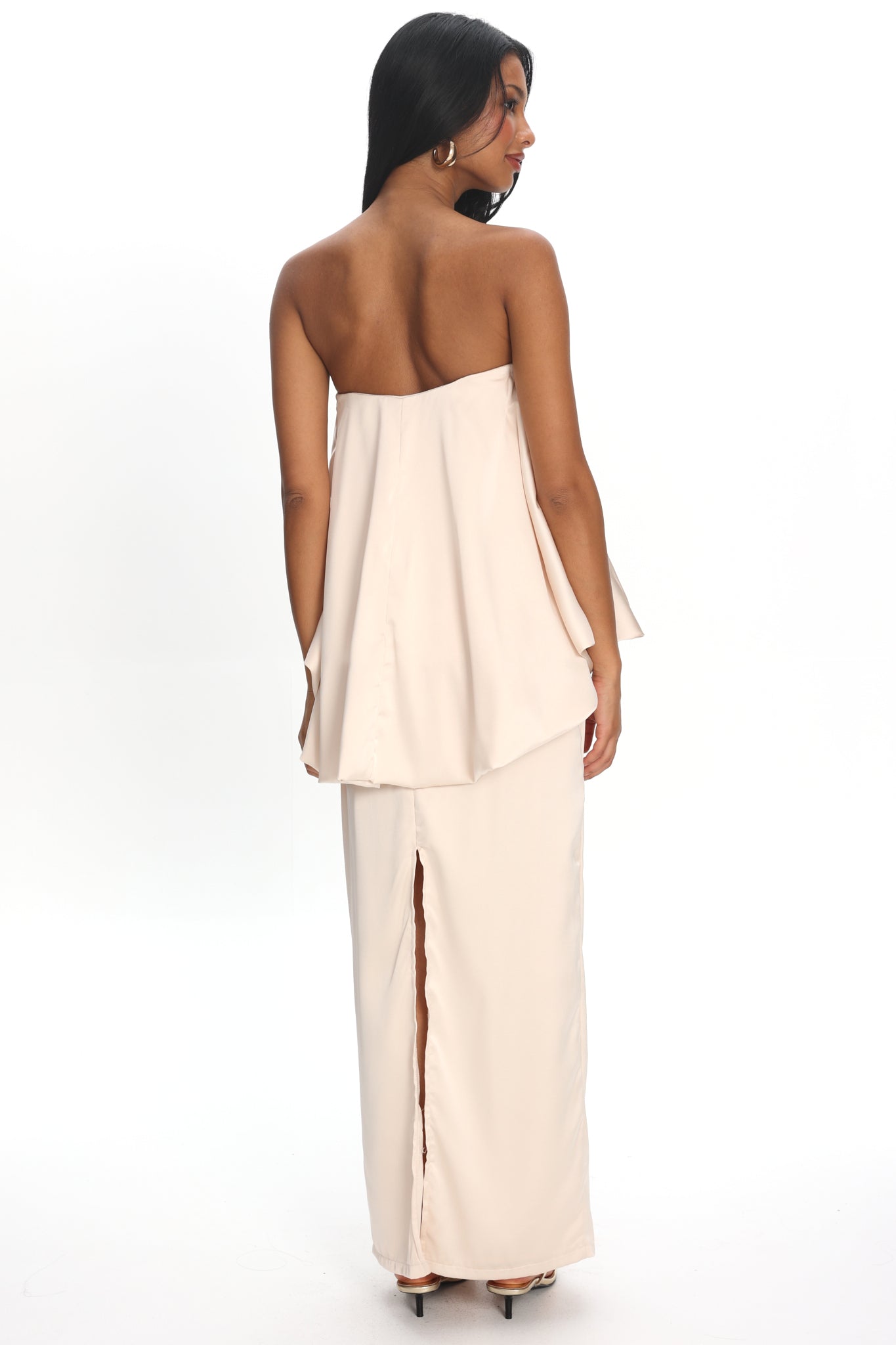 Kellaan Balloon Top Maxi Dress Oyster