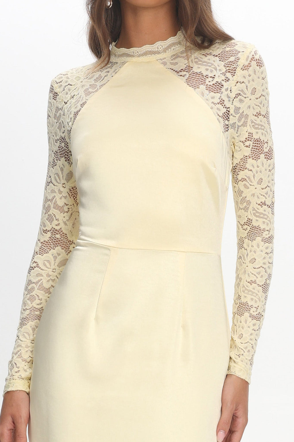 Lucha Lace Sleeve Maxi Dress Butter