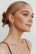 Scorpio Diamante Earrings Silver