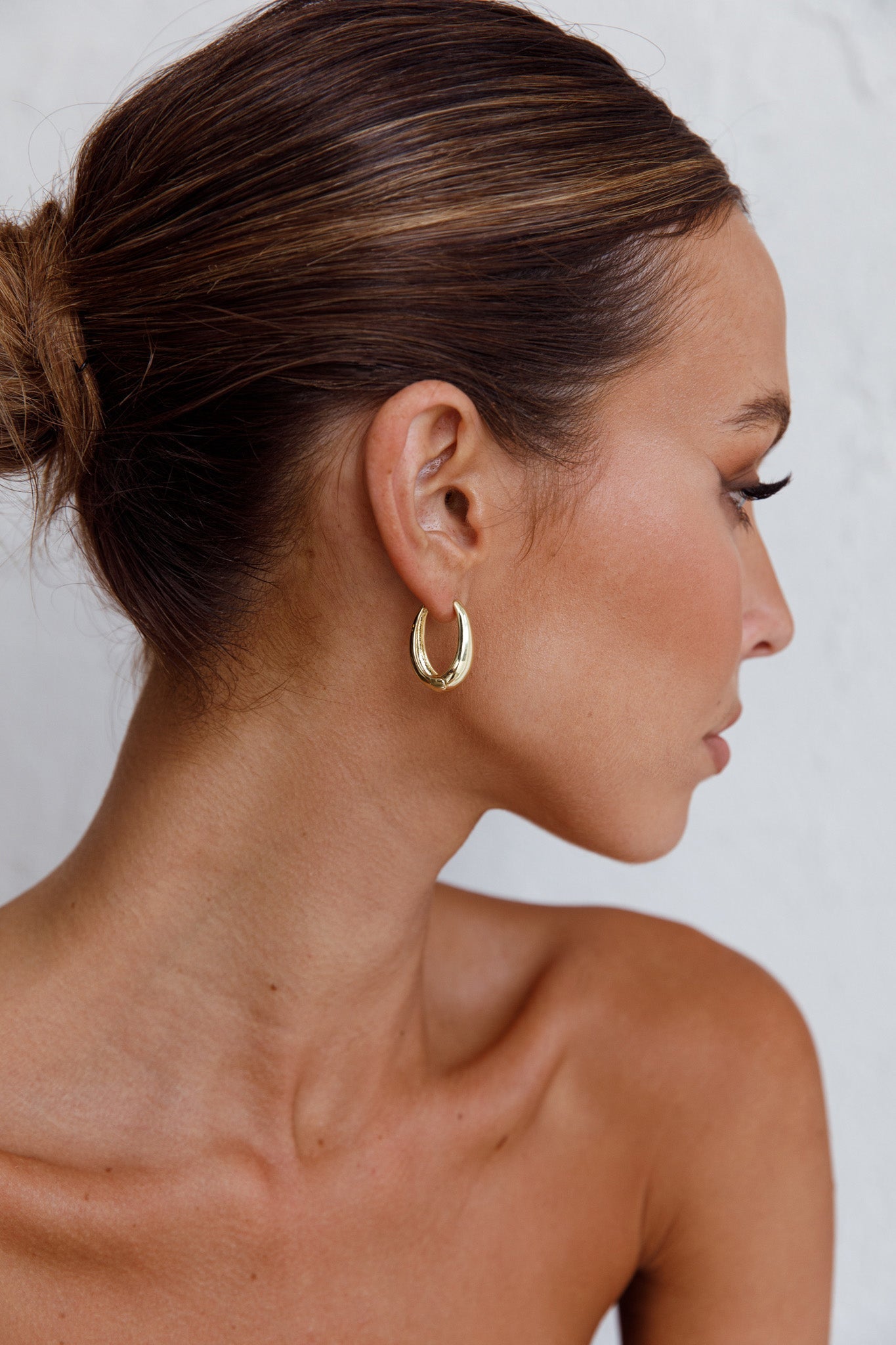 Helena Hoop Earrings Gold