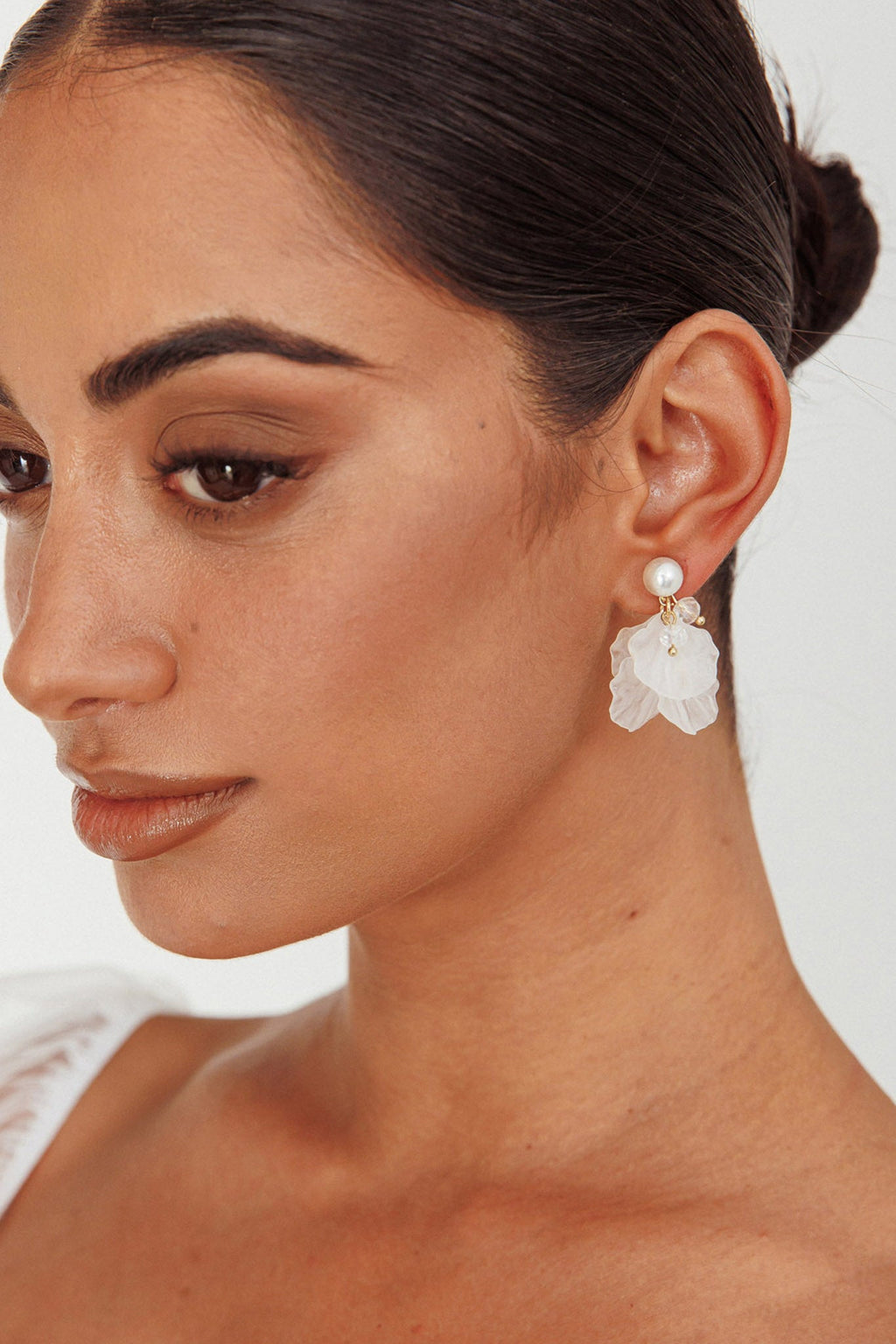 Earth Angel Petal Earrings Gold