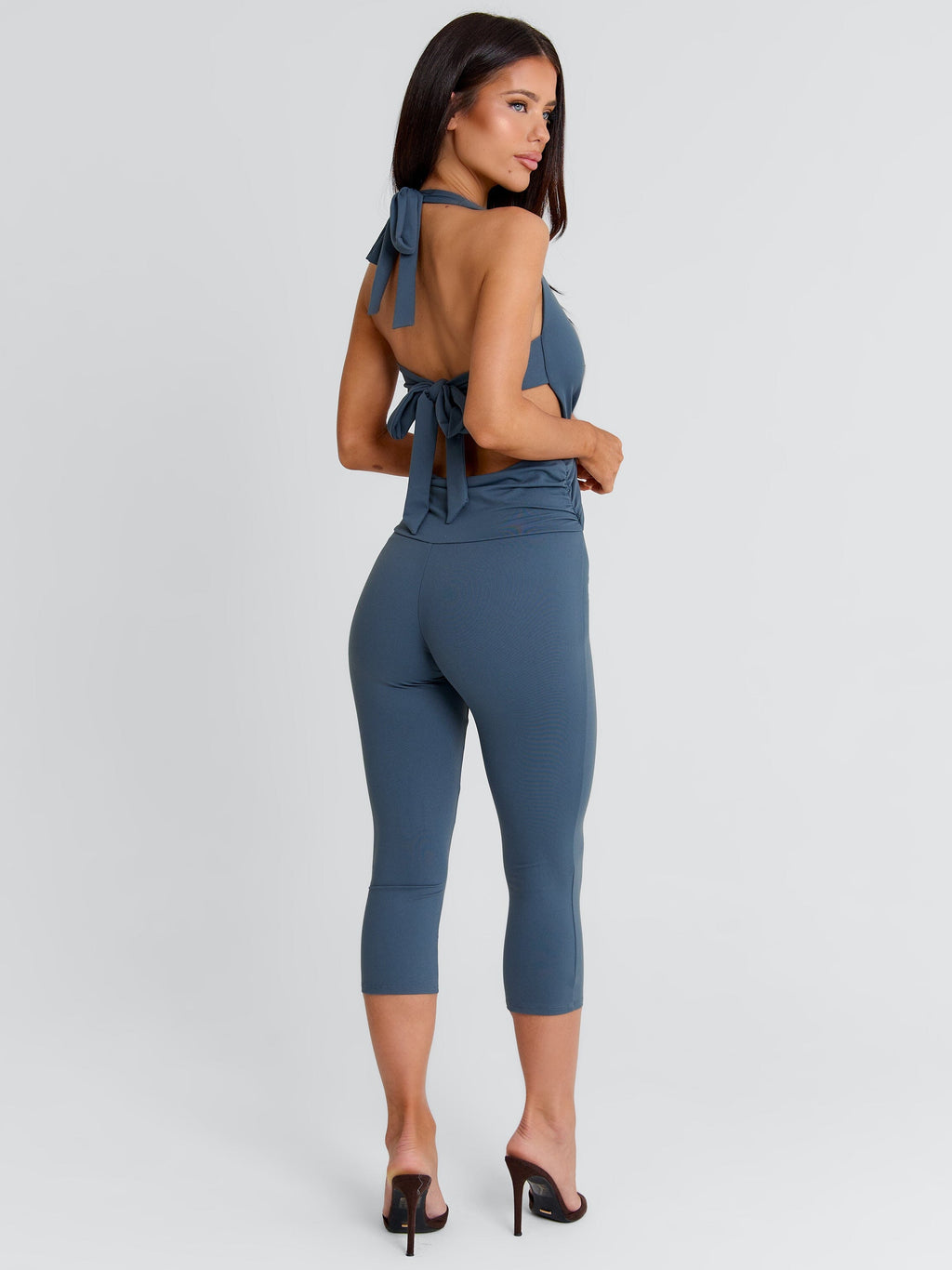 EUGENIA CAPRI JUMPSUIT SLATE