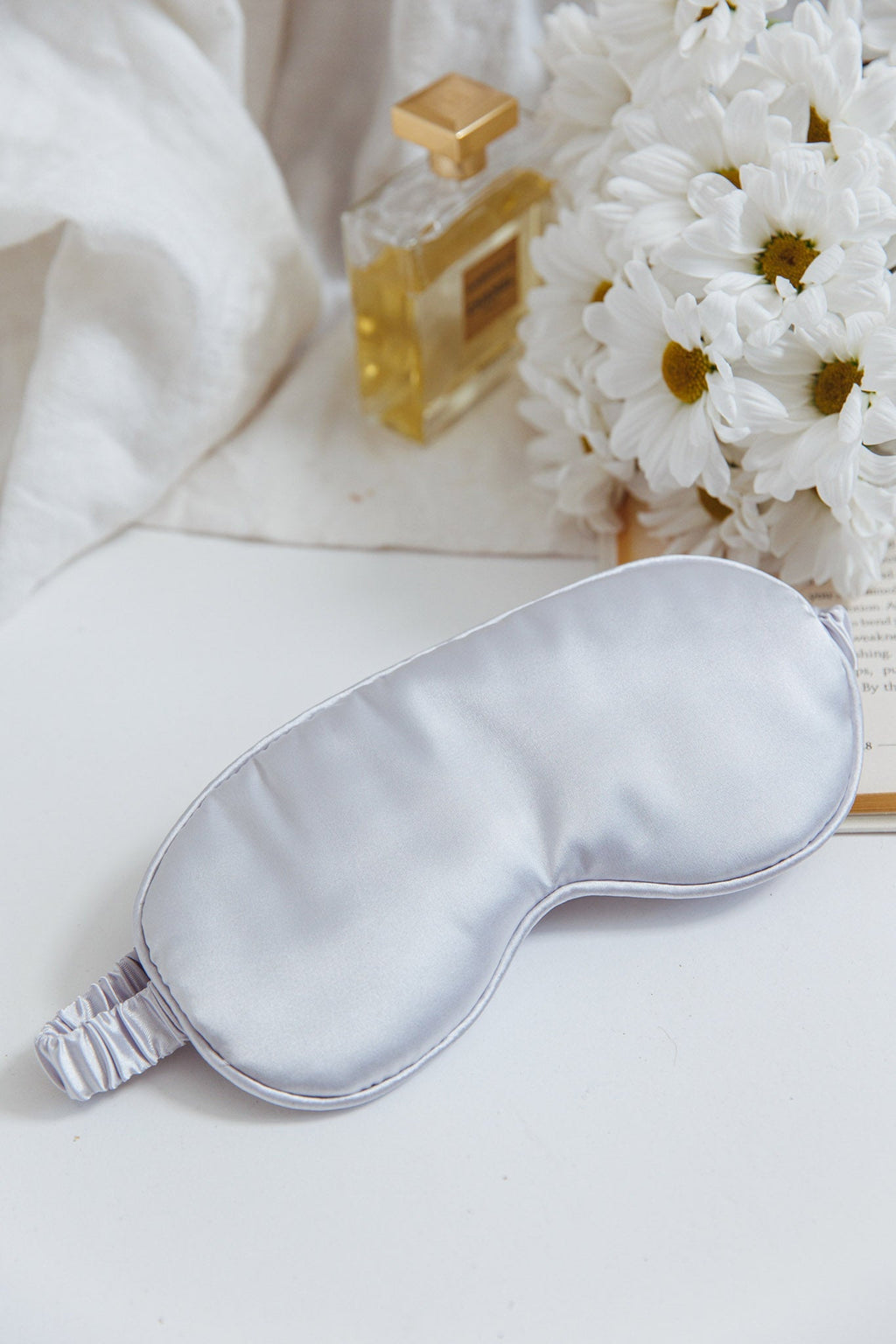 Sweet Dreams Satin Eye Mask Silver