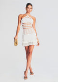 Eze Crochet Pearl Embellished Dress
