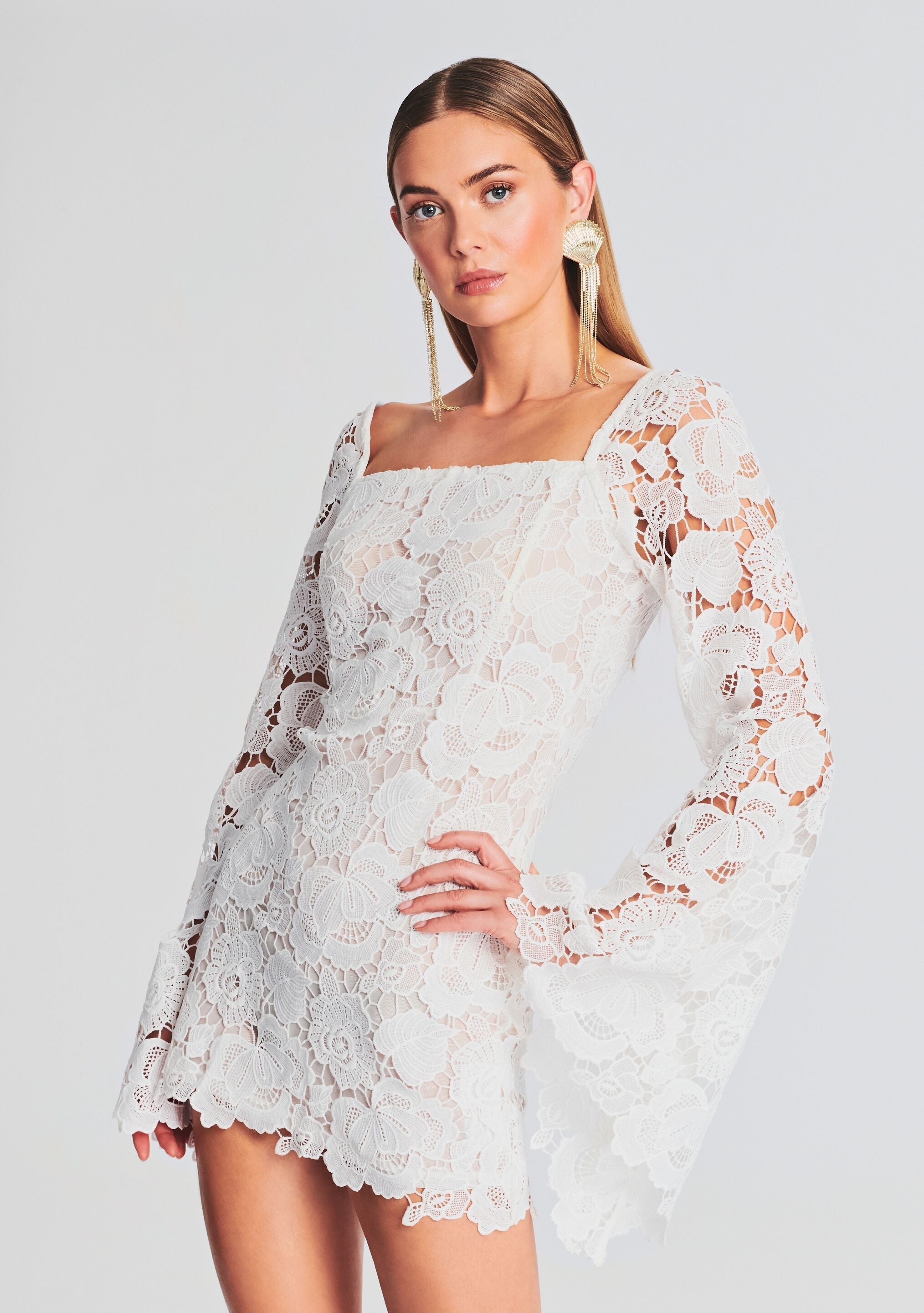 Eliza Lace Mini Dress