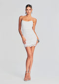 Eliza Lace Strapless Mini Dress