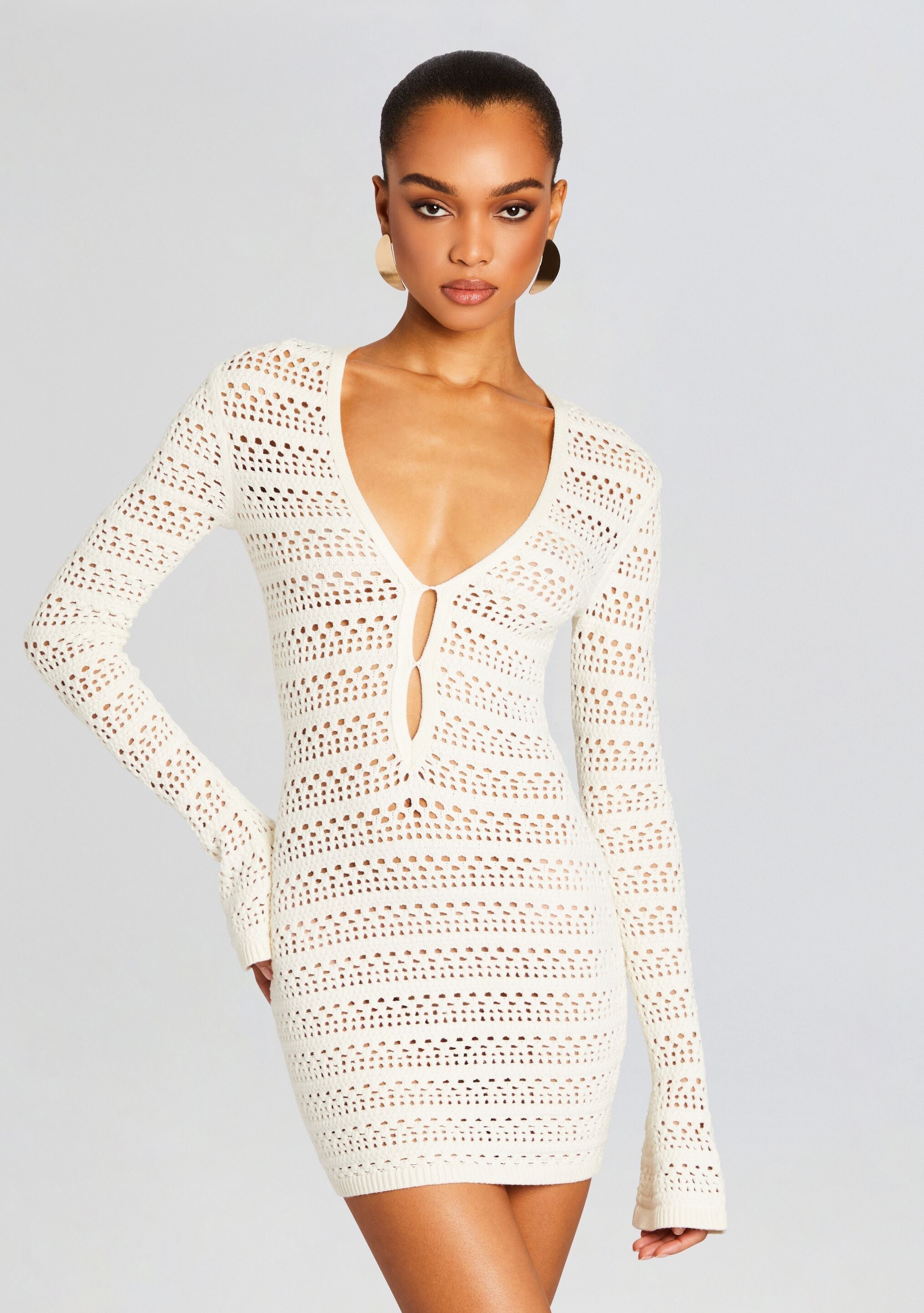 Nori Crochet Mini Dress