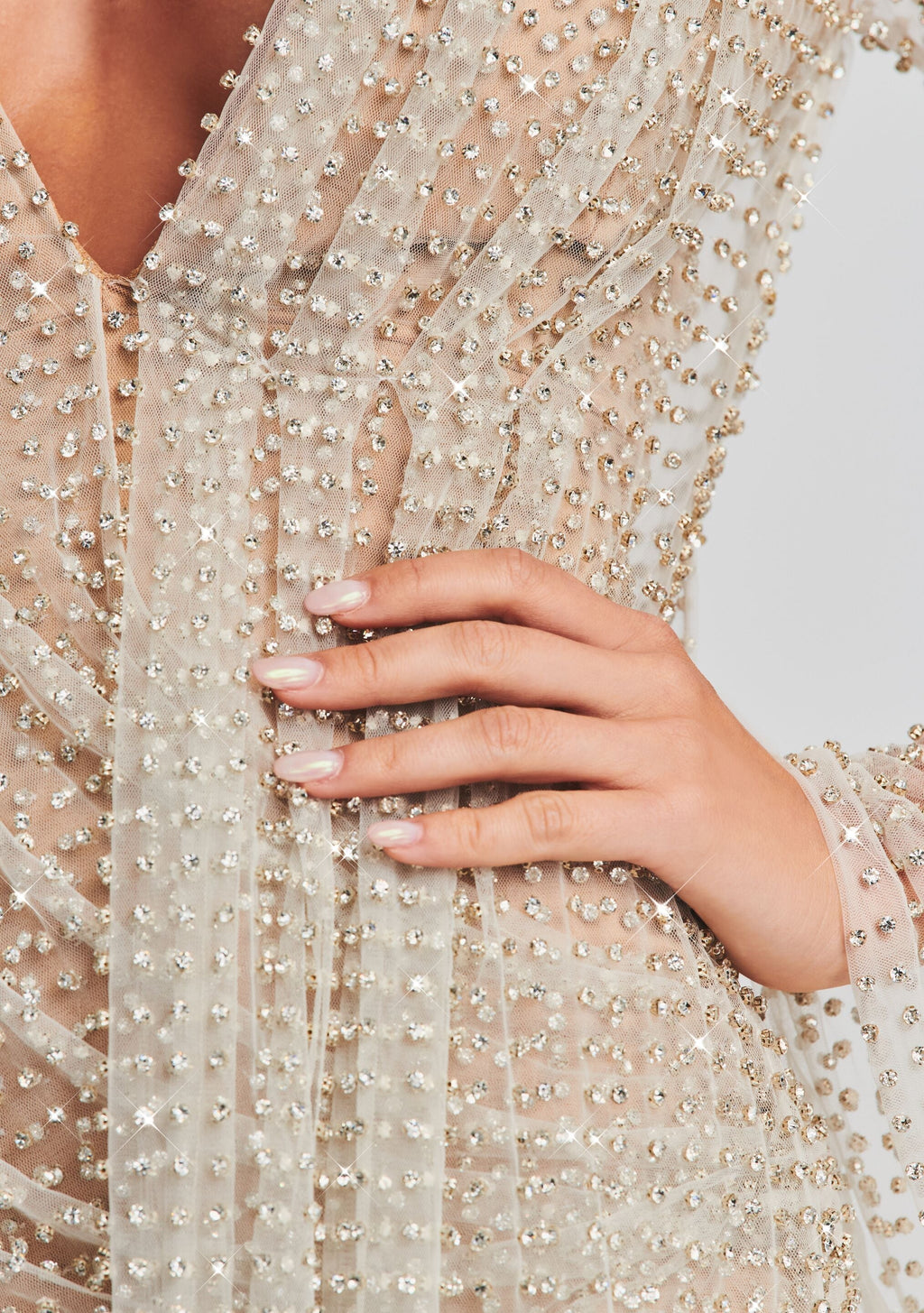Opal Crystal Embellished Dress
