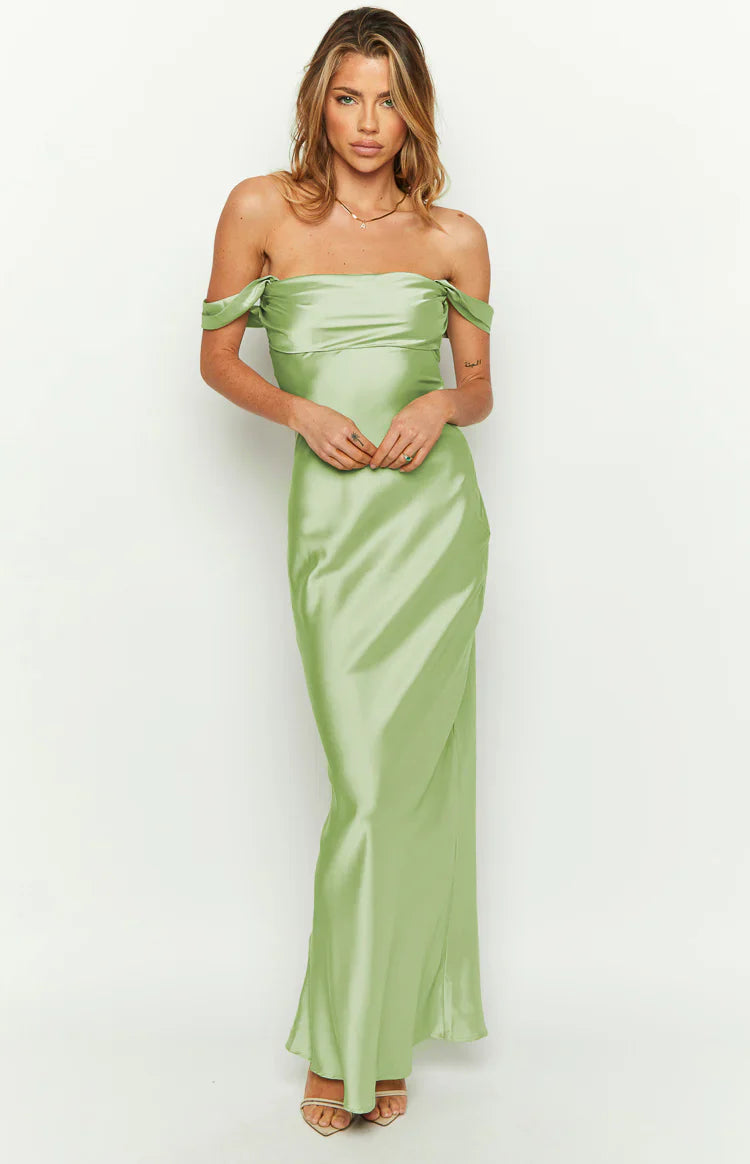 Ella Sage Off Shoulder Formal Maxi Dress