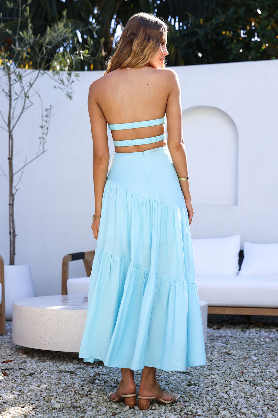 Calm and Collected Maxi Dress Blue