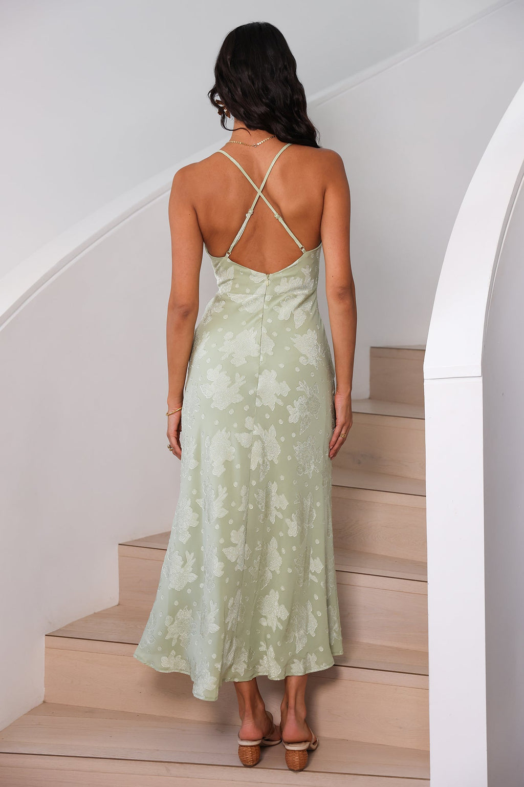Expectations Maxi Dress Green