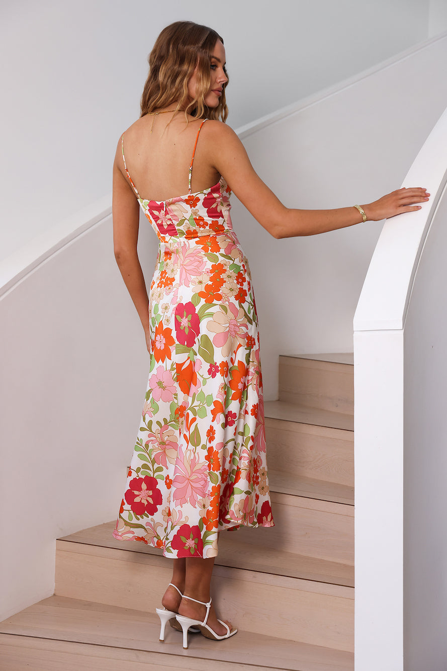 Love Strong Midi Dress Multi