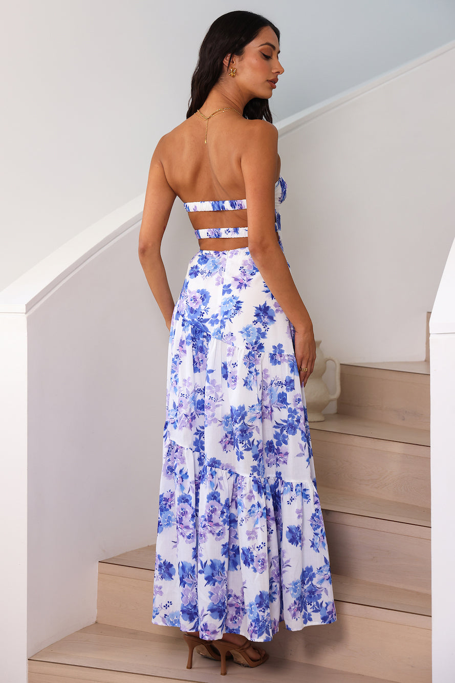 Among The Branches Maxi Dress Blue
