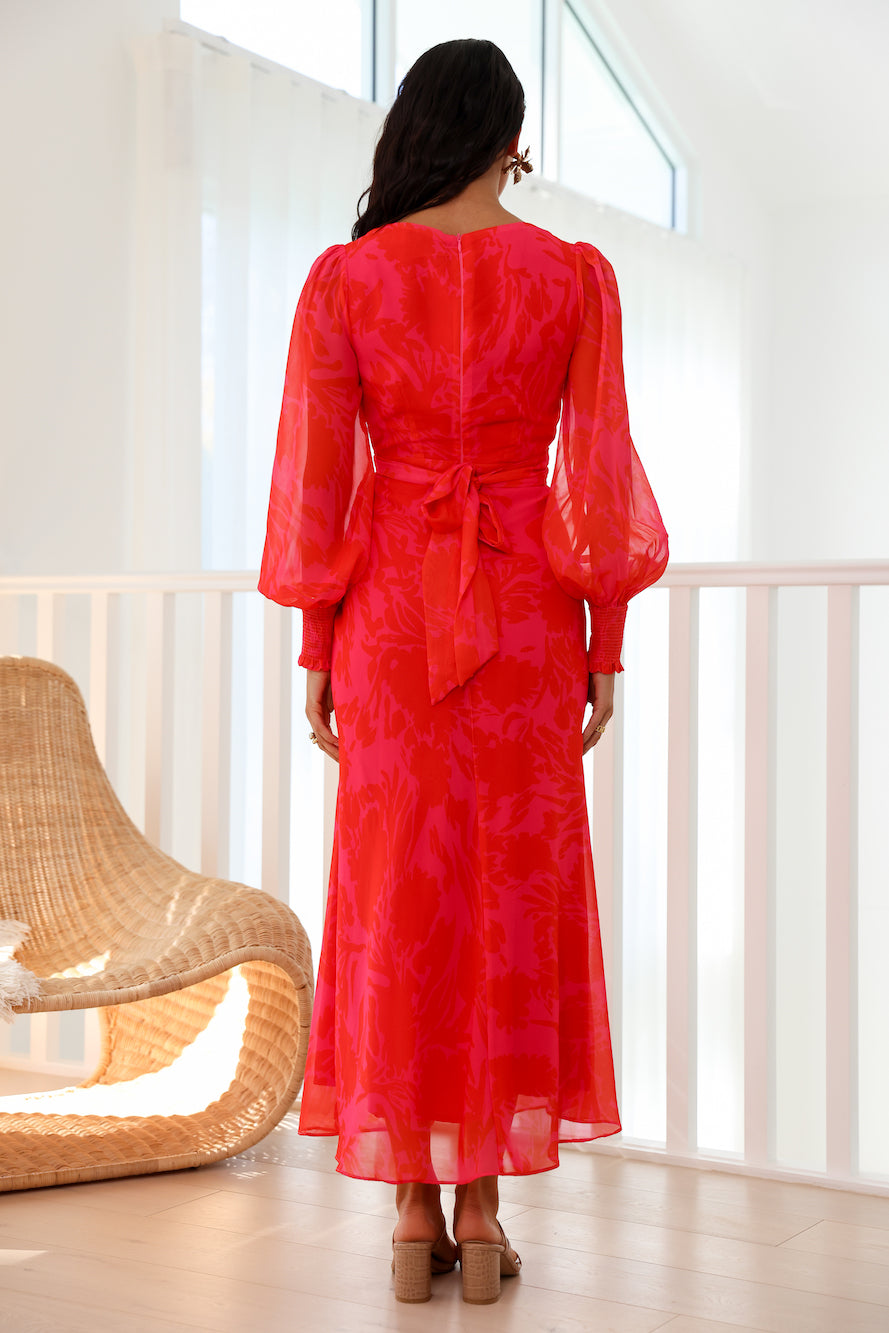 Exactly Right Maxi Dress Red
