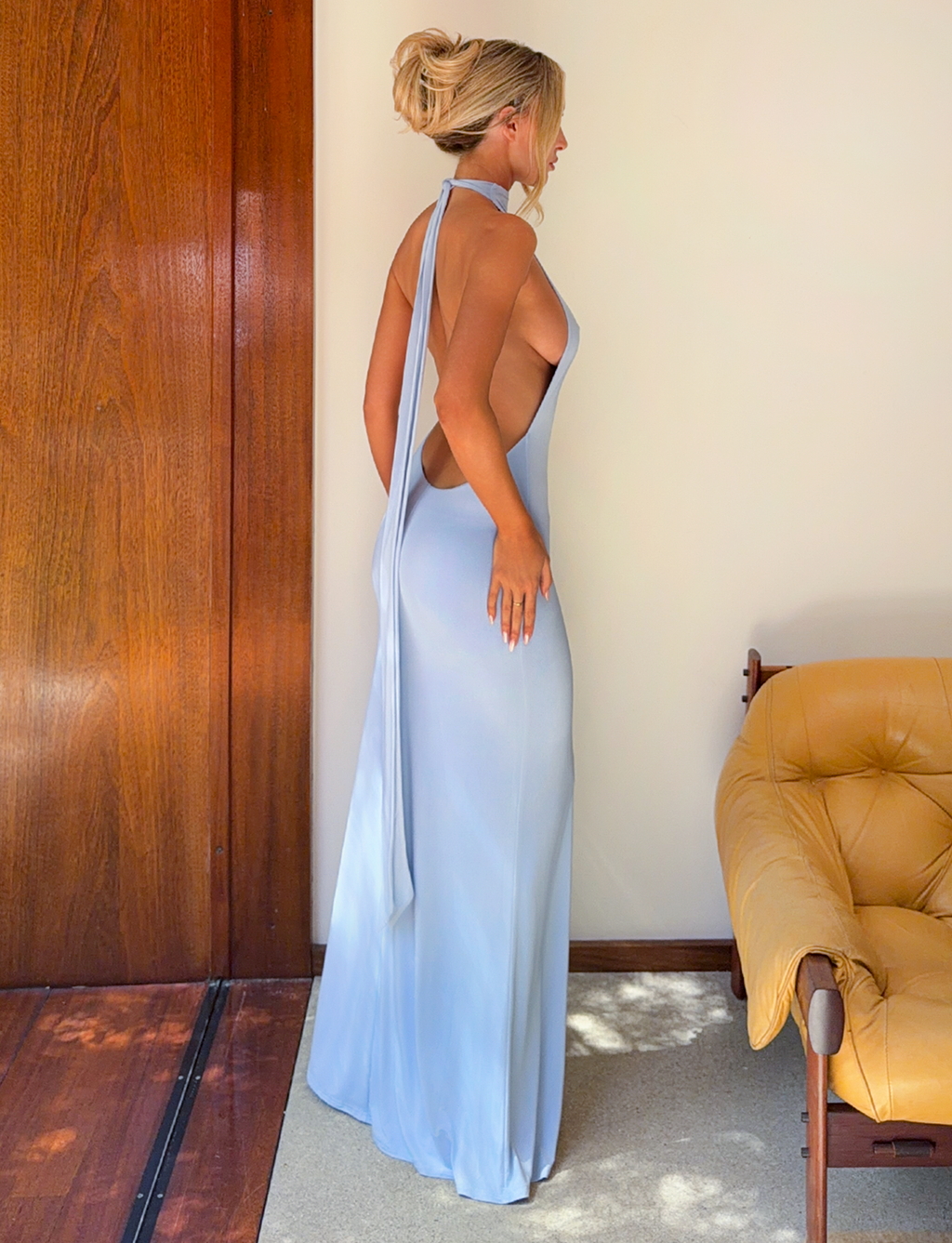 MADDY MAXI DRESS - BABY BLUE