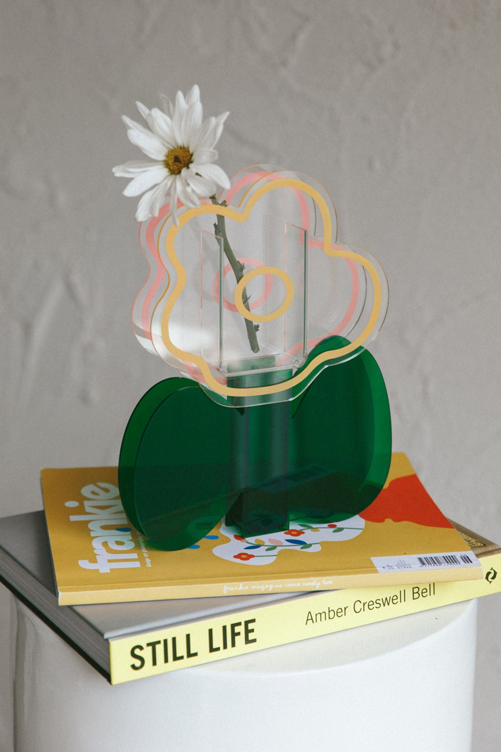 Harlie Eco-friendly Acrylic Vase Green