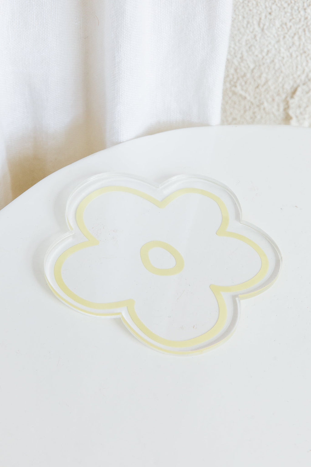 Flower Feeling 4pc Acrylic Coaster Set