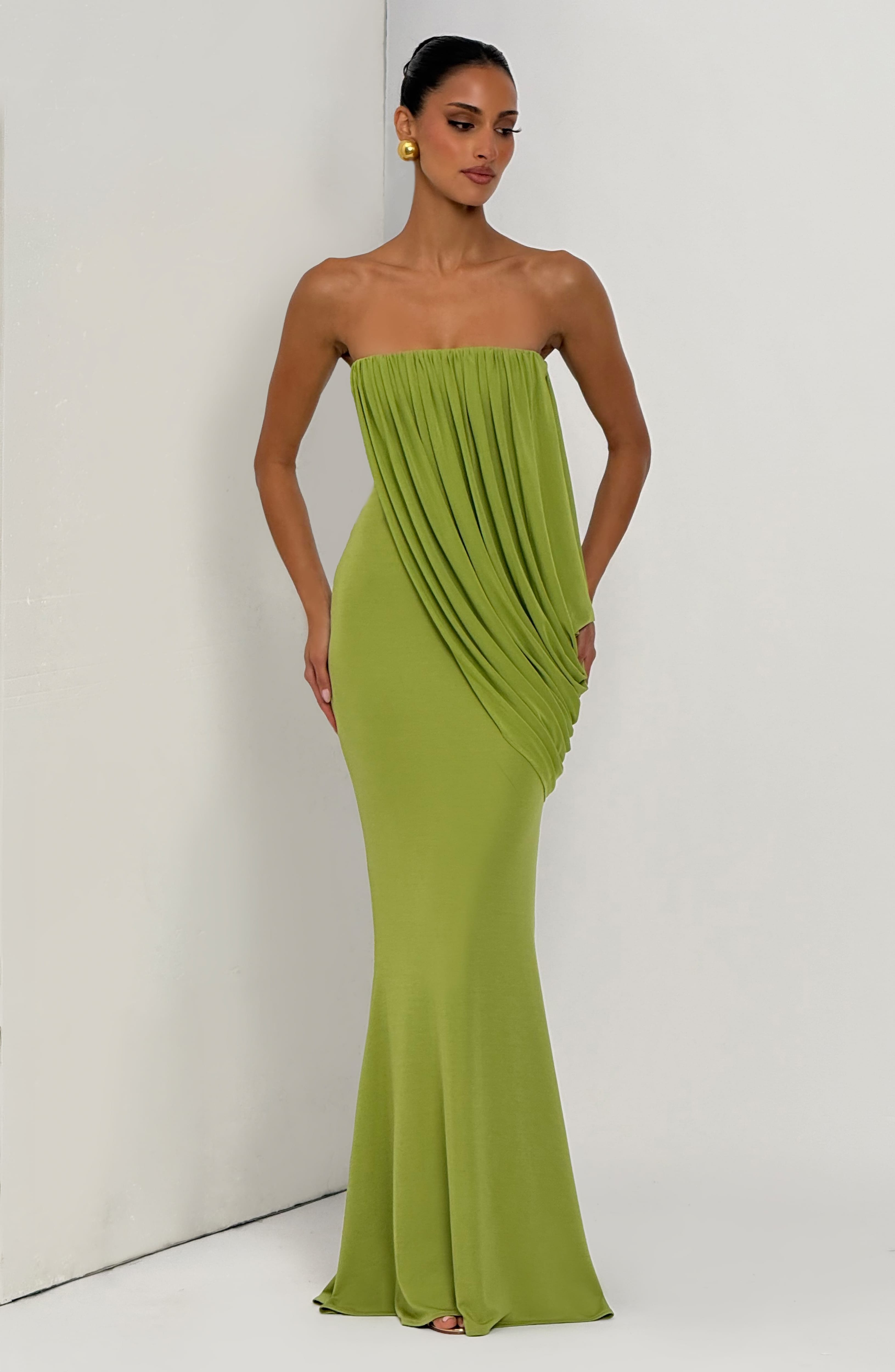Vienna Maxi Dress - Olive