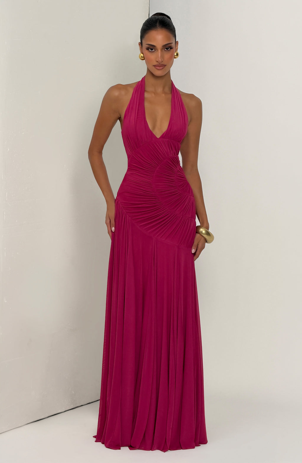 Cova Maxi Dress - Raspberry