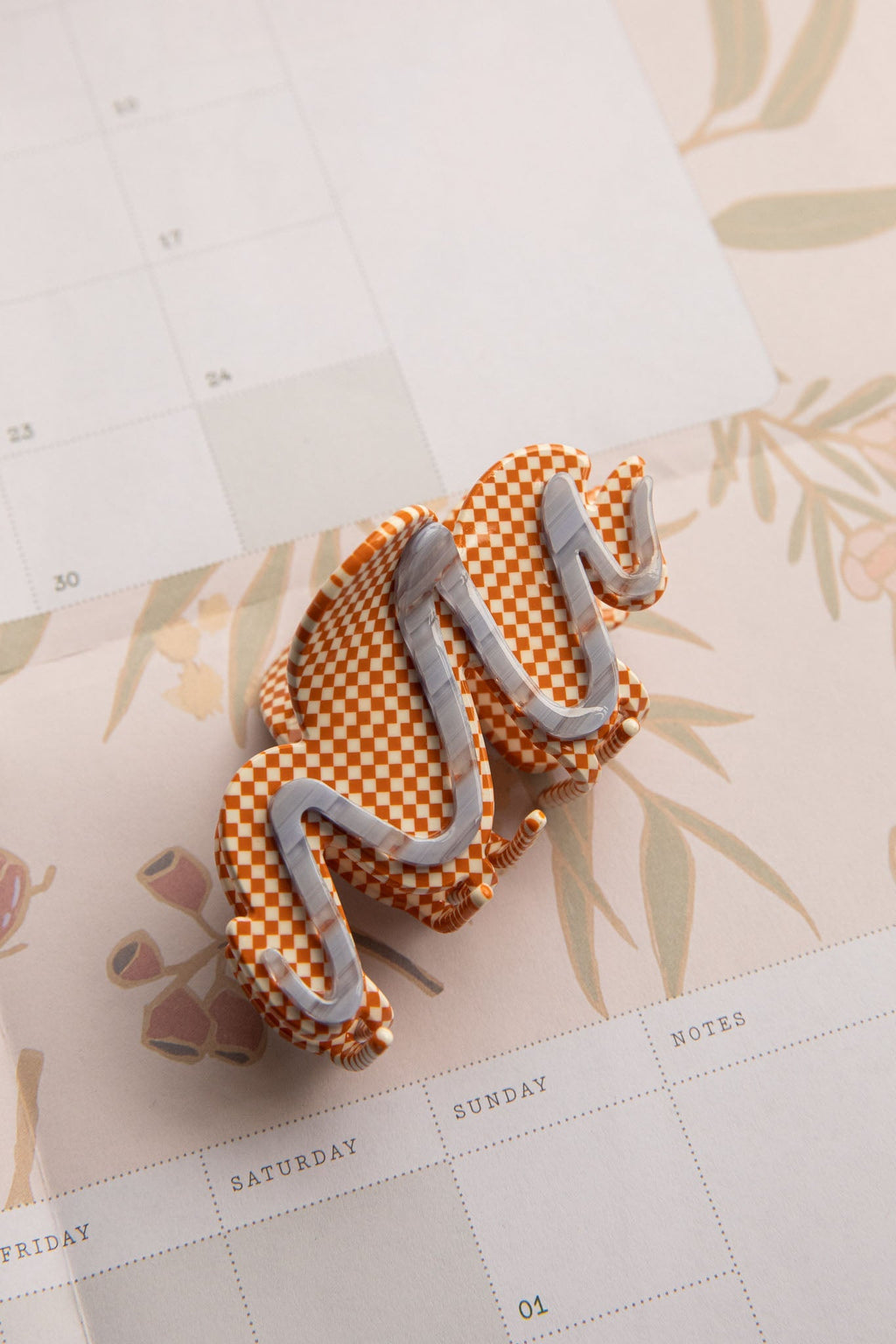 Cloudy Hair Clip Orange