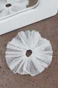 Samara Lace Scrunchie White