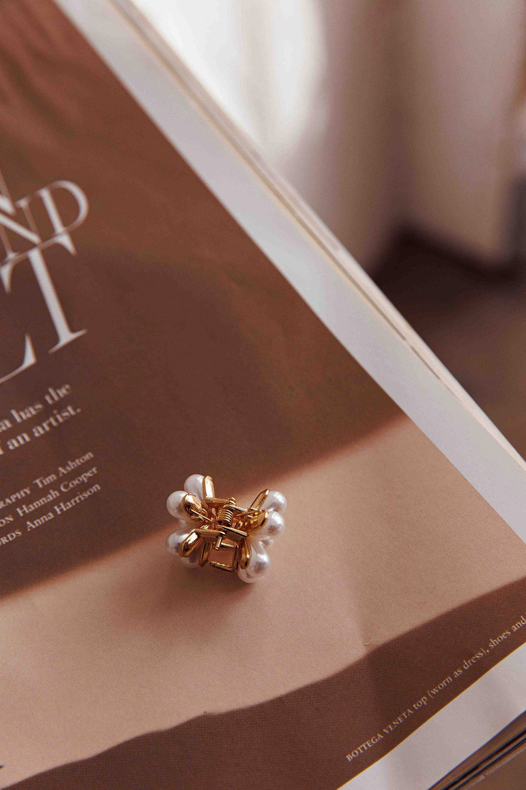 Aurelia Pearl Flower Hairclip Set