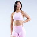 Dynamic High Neck Backless Sports Bra