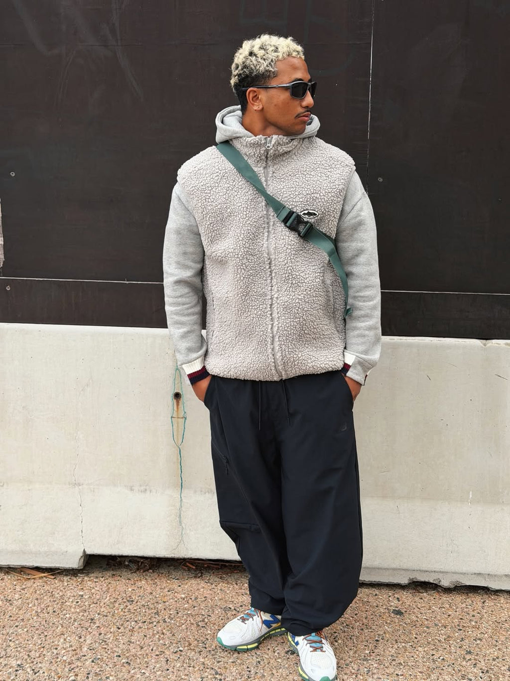 Corteiz Sheep Velvet Vest Grey