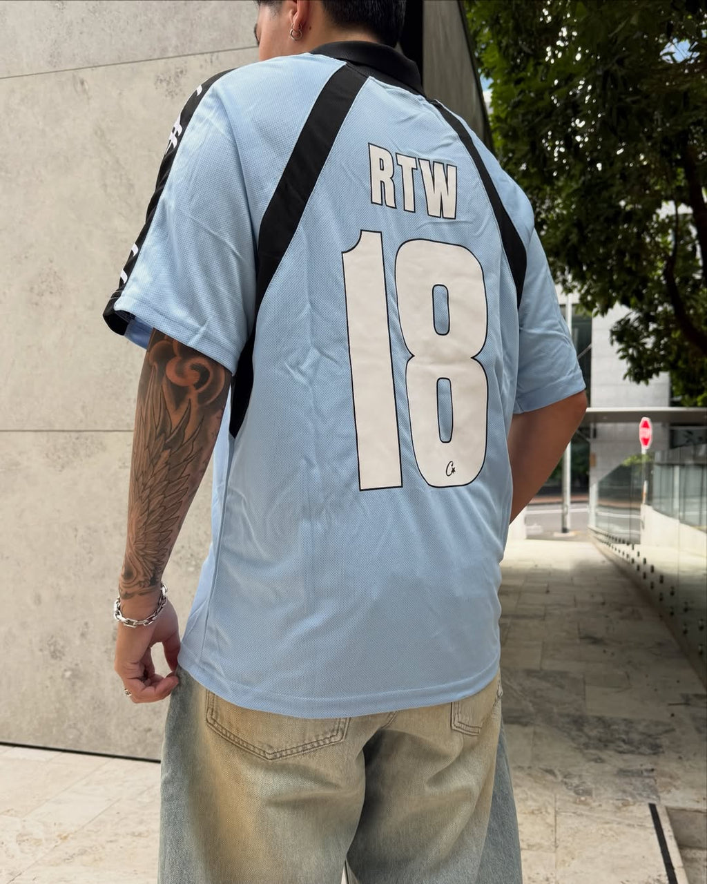 Corteiz Panel T-Shirt Sky Blue
