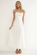 Naysha Eyelet Embroidery Maxi Dress