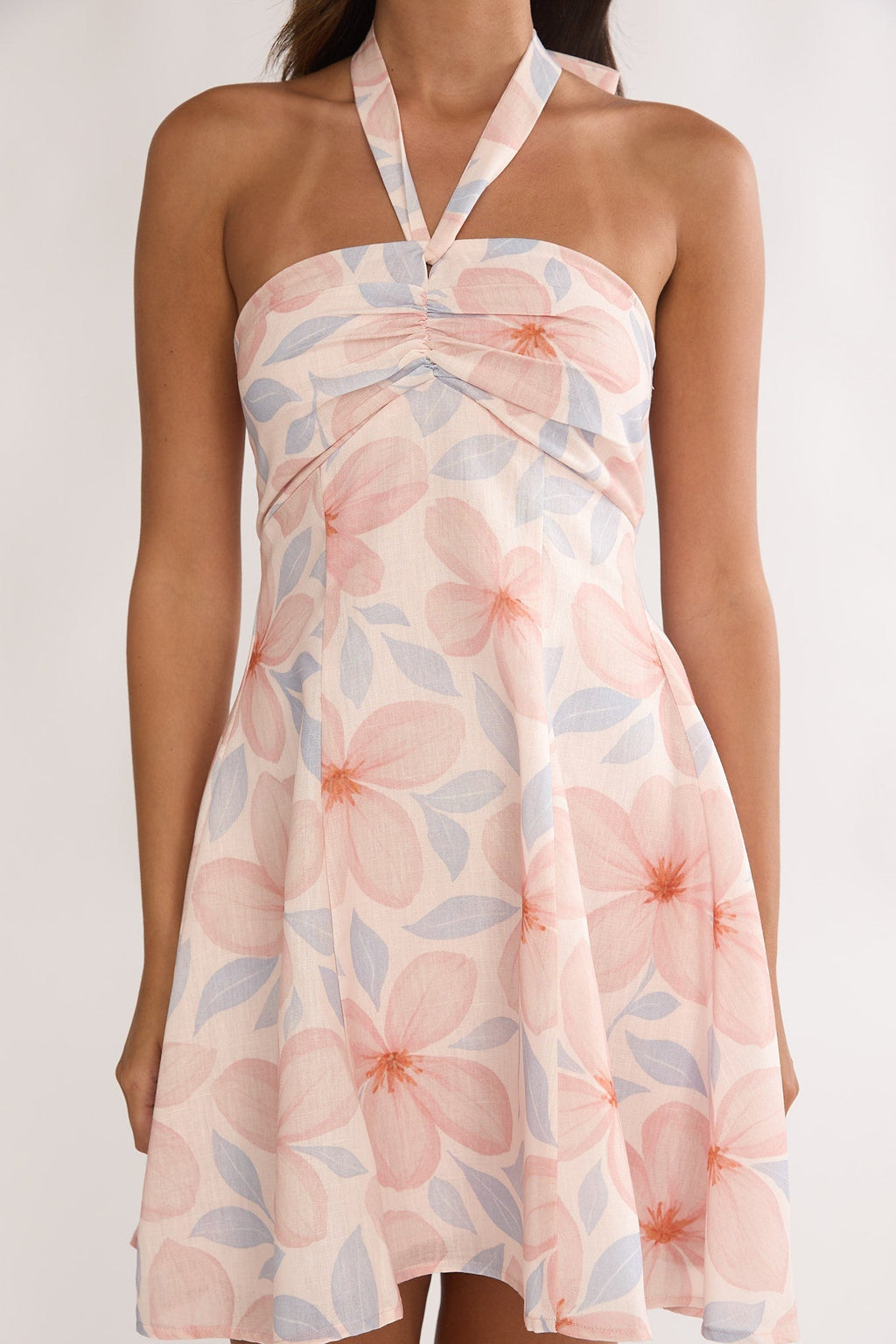 Paulette Halterneck Sun Dress Floral