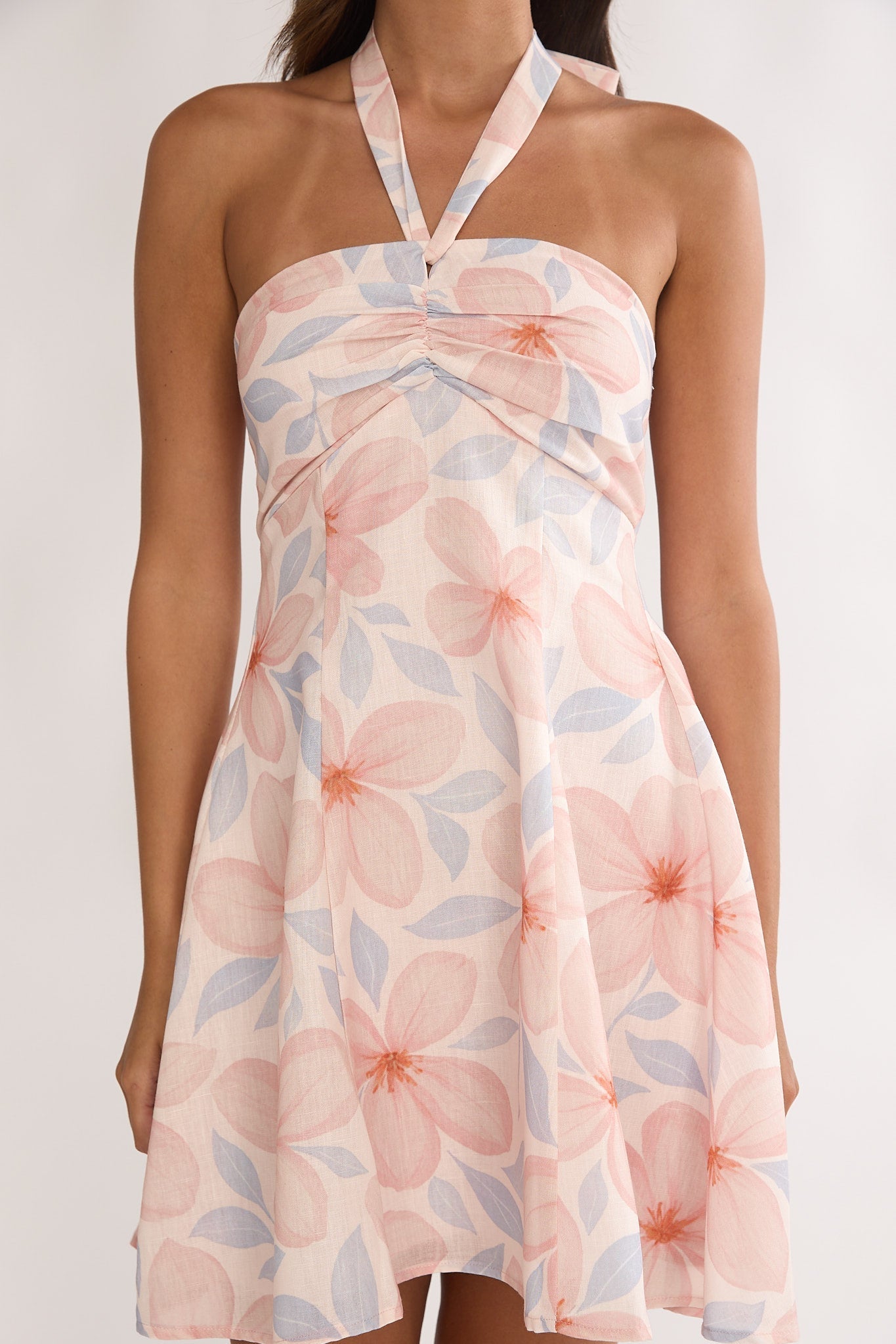 Paulette Halterneck Sun Dress Floral