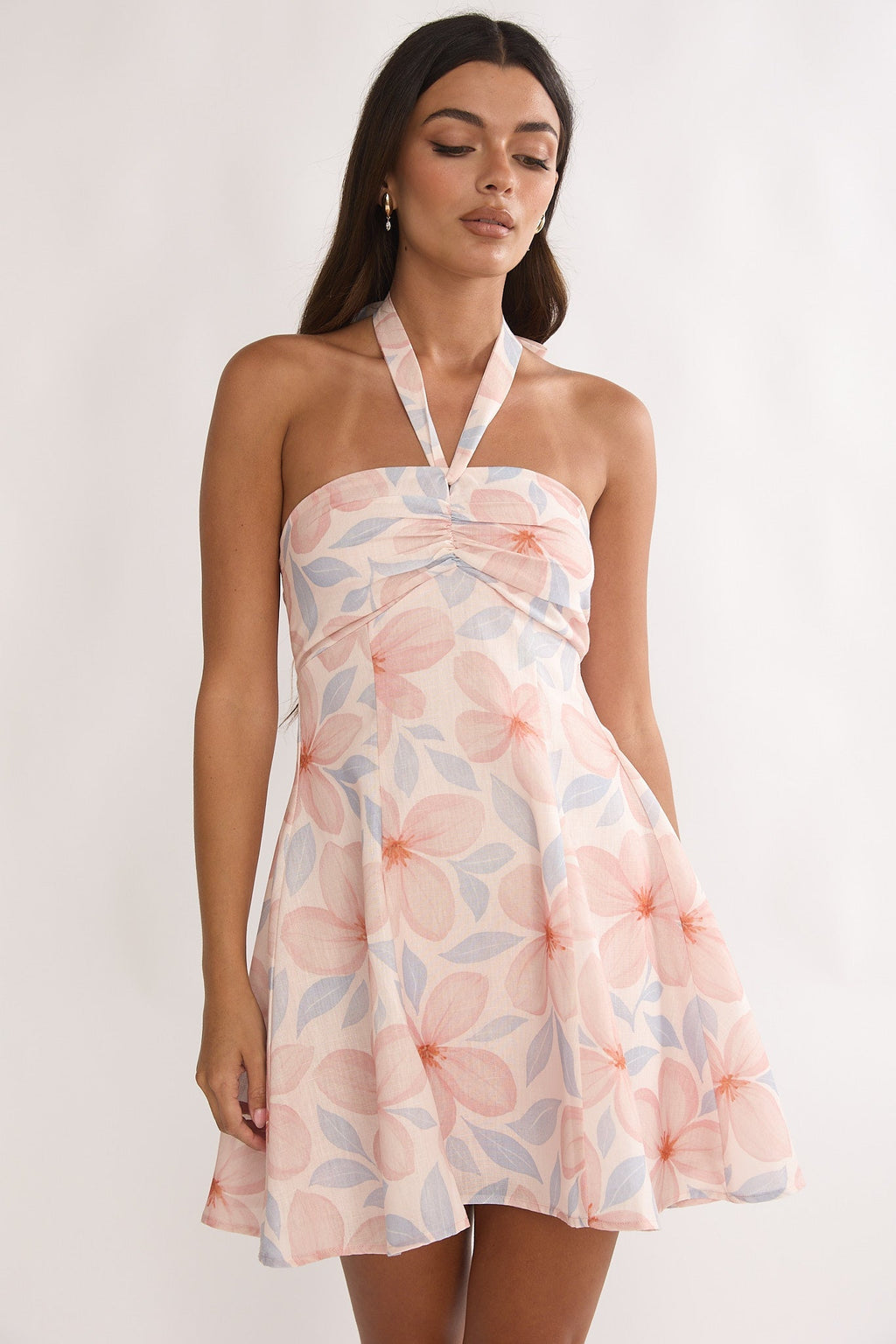 Paulette Halterneck Sun Dress Floral