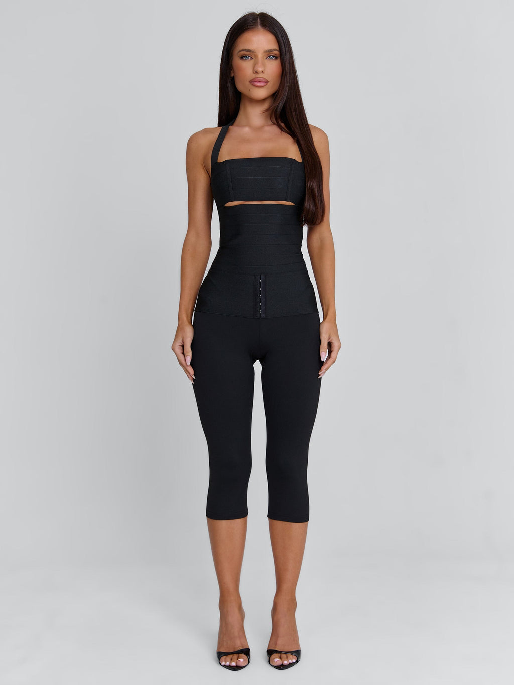 KARNE CAPRI JUMPSUIT BLACK