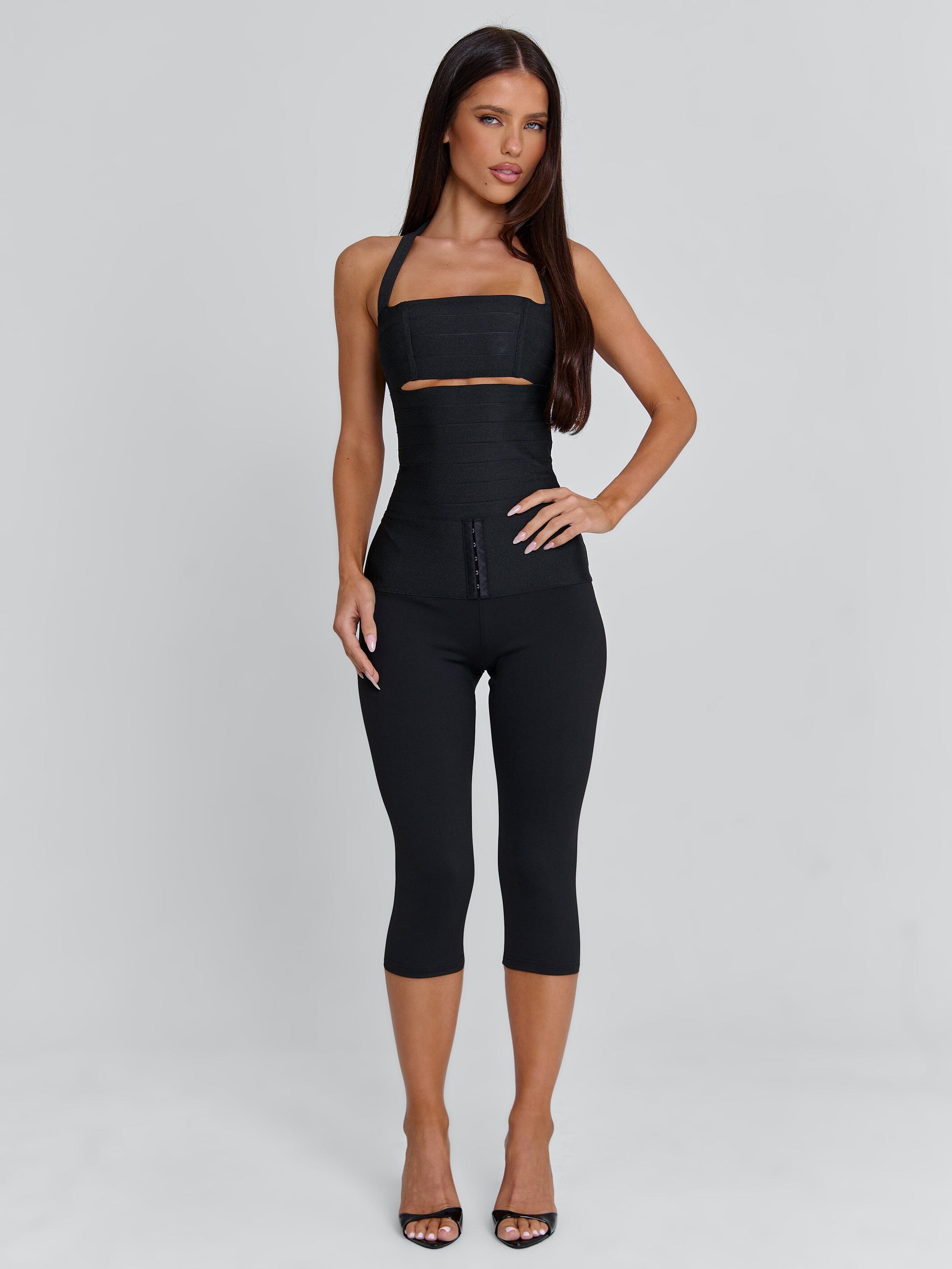 KARNE CAPRI JUMPSUIT BLACK