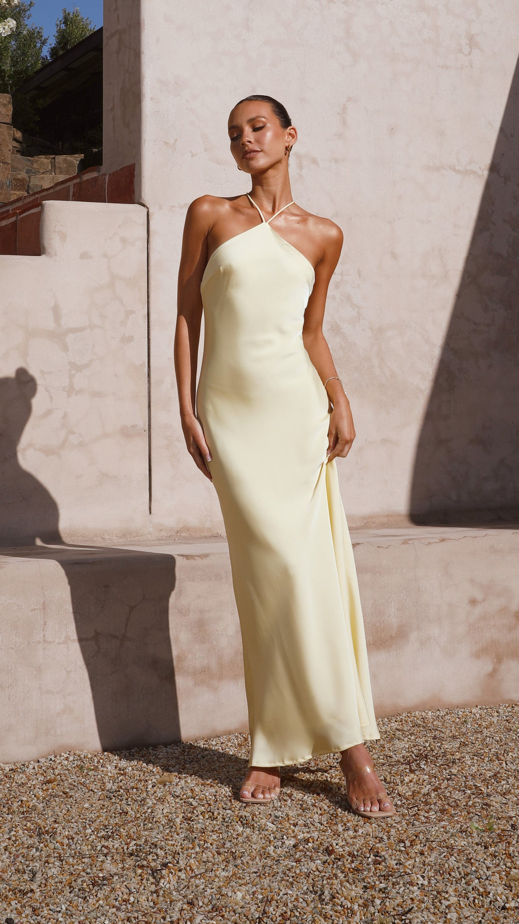 Chiara Maxi Dress - Lemon