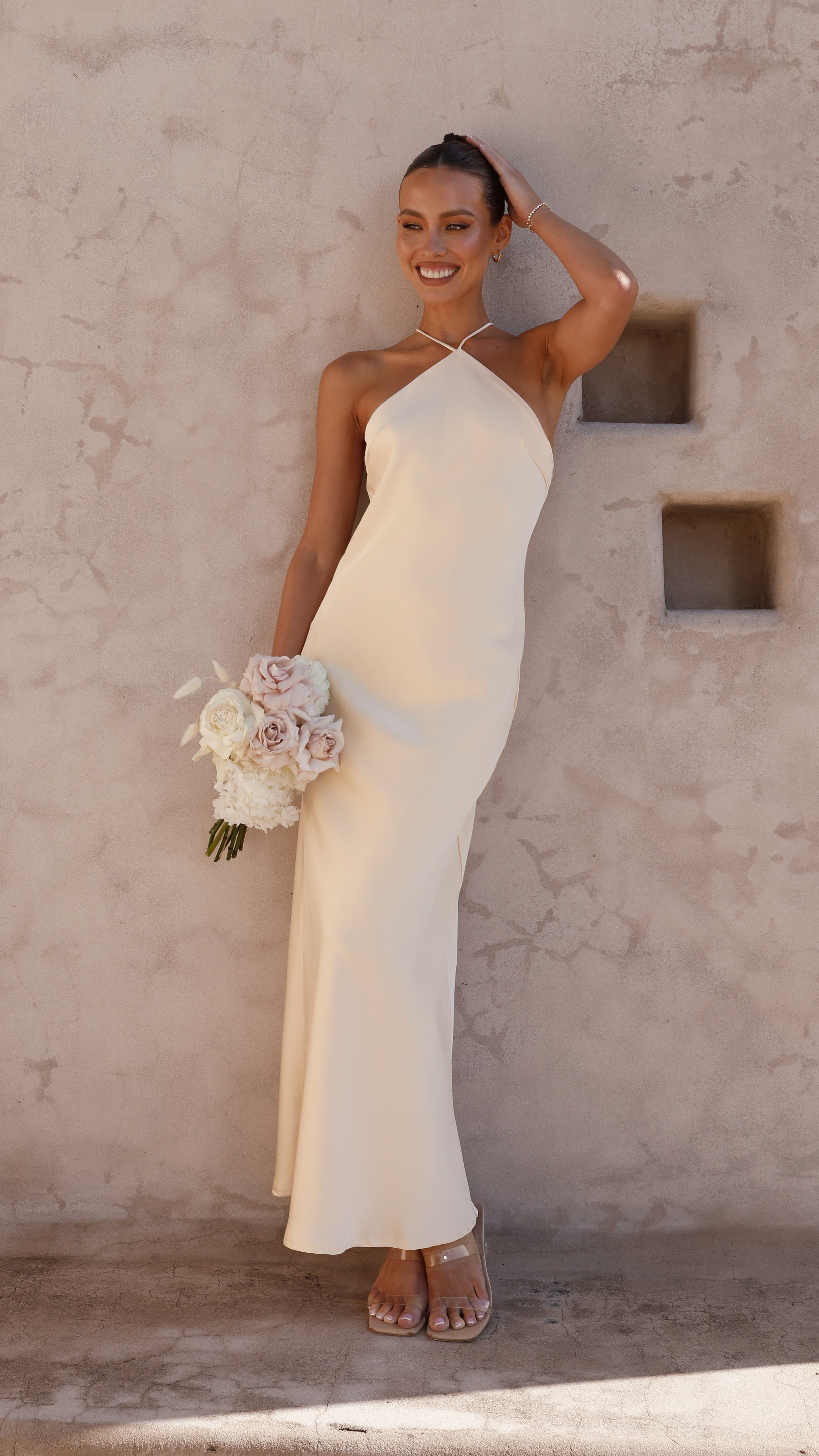 Chiara Maxi Dress - Soft Gold